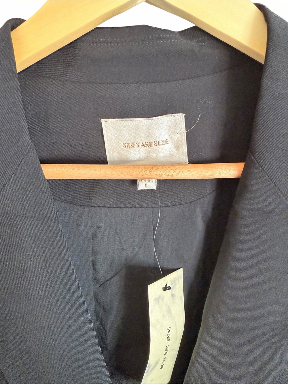 Skies are Blue Solid Black Office Professional Blazer Women’s Sz Large NWT - Picture 4 of 9